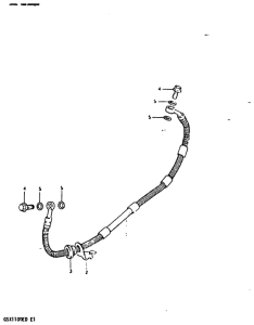 GSX1100 Задние тормозные трубки