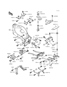 ZX750 Кронштейн