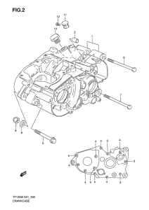 TF125 Картер двигателя