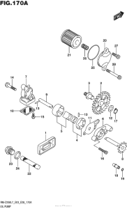 RM-Z250 Масляный насос