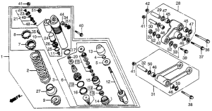 CR250R Shock absorber 88
