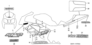 VTR1000SP Mark / stripe