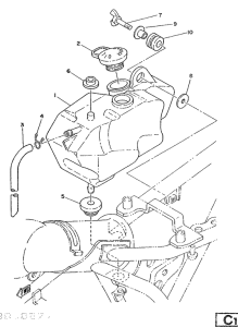 DT125MX Rpservoir a huile