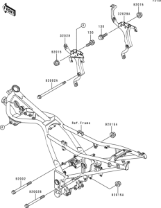 EX250 Рама ,крепежные детали