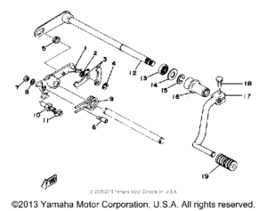 XS400-2E - 1978 Переключение скоростей