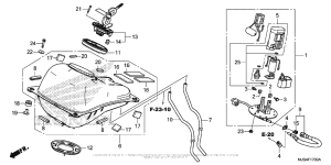 NC700J (DCT) Fuel Tank + Fuel Pump