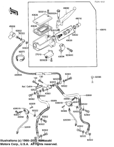 ZX900 Передний тормозной цилиндр