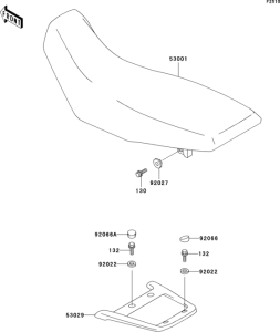 KL650 Сиденье