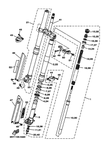 YZ250 Передняя вилка
