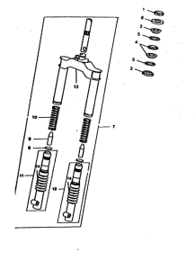 CW50 Вилка передней оси