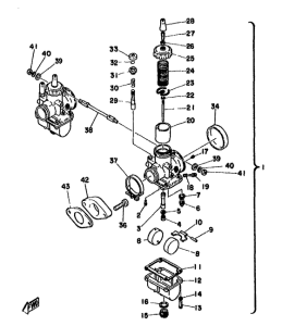 TZ250F Карбюратор