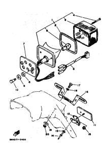 DT200R DT200RA Taillight unit ass`y