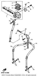 FZR600RK Главный тормозной цилиндр