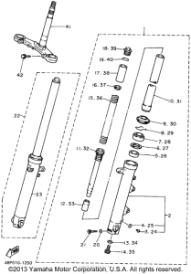 XJ600SFC Передняя вилка