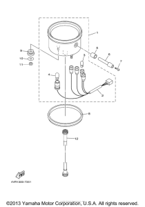 XVS650A Приборы