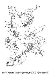 XVS650 Выхлопная система