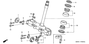 XR650R Траверса нижняя
