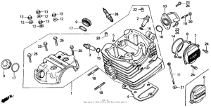 NX125 Головка цилиндров