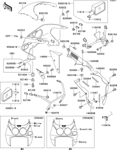 ZX750 Cowling(1 / 2)(zx750-l1)