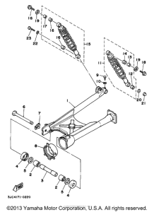 XV535KC Задний рычаг подвески