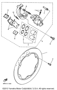 XJ600SJC Front brake calper