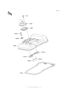 EX250 Крышка головки цилиндров