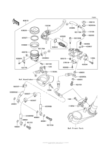 ZX1400 Главный тормозной цилиндр