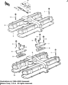 KZ650 Cylinder head covers