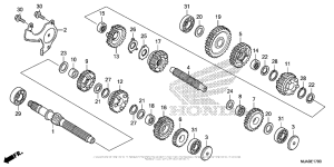 VT750C2B Трансмиссия