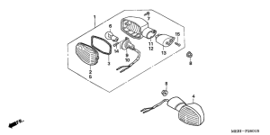 CBF600 (Naked, ABS) Winker