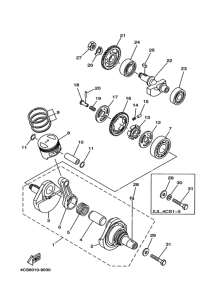 TW200E ｸﾗﾝｸｼﾔﾌﾄ. ﾋﾟｽﾄﾝ