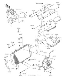ZX1000 Радиатор