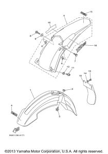 YZ250R Крыло