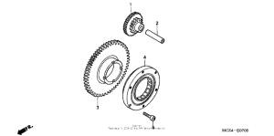 CB900F Муфта стартера
