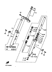 YX600 YX600B Вилка передней оси