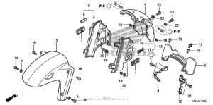 GL1800 (ABS) Переднее крыло