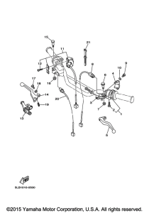 TW200E Рулевые переключатели