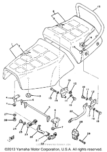 SR250J Сиденье