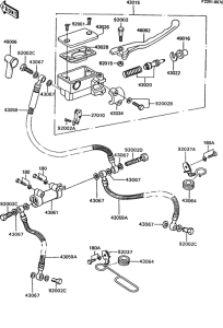 Z750 Главный тормозной цилиндр