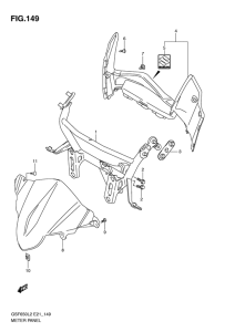 GSF650 (ABS) Приборная панель