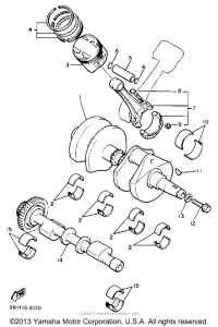 XVZ13DDC Crankshaft-piston