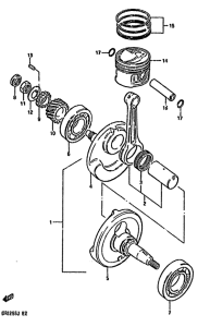 DR125 Вал коленчатый