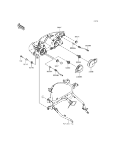 EX250 (ABS) ヘッドライト