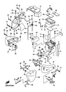 XVS1300A Боковая крышка