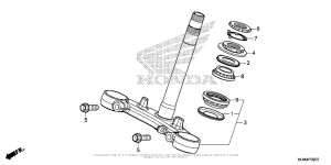 VFR800F Траверса нижняя