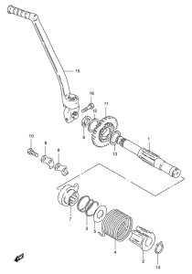 DF200 Ножной стартер