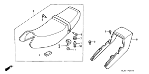CB450S Seat / seat cowl