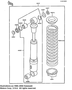 KX60 Абсорбер удавный в сборе задний