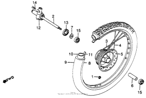 XL500R Xl500r front wheel 82