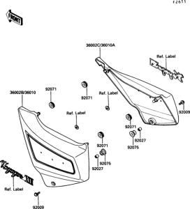 ZG1200 Боковые обтекатели